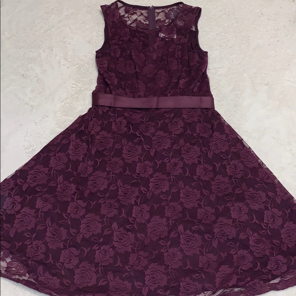 💜 Dressy Star Purple Lace Dress 💜
